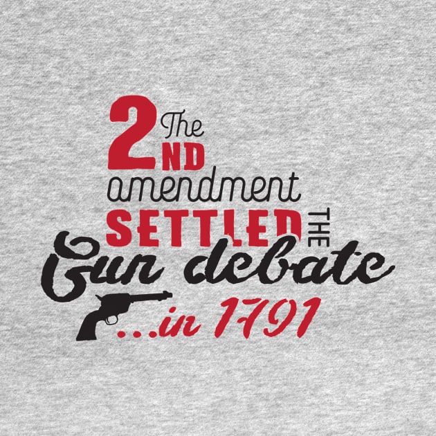 2nd amendment settled the gun debate (black) by nektarinchen